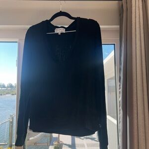 Wildfox Black Long Sleeve Top